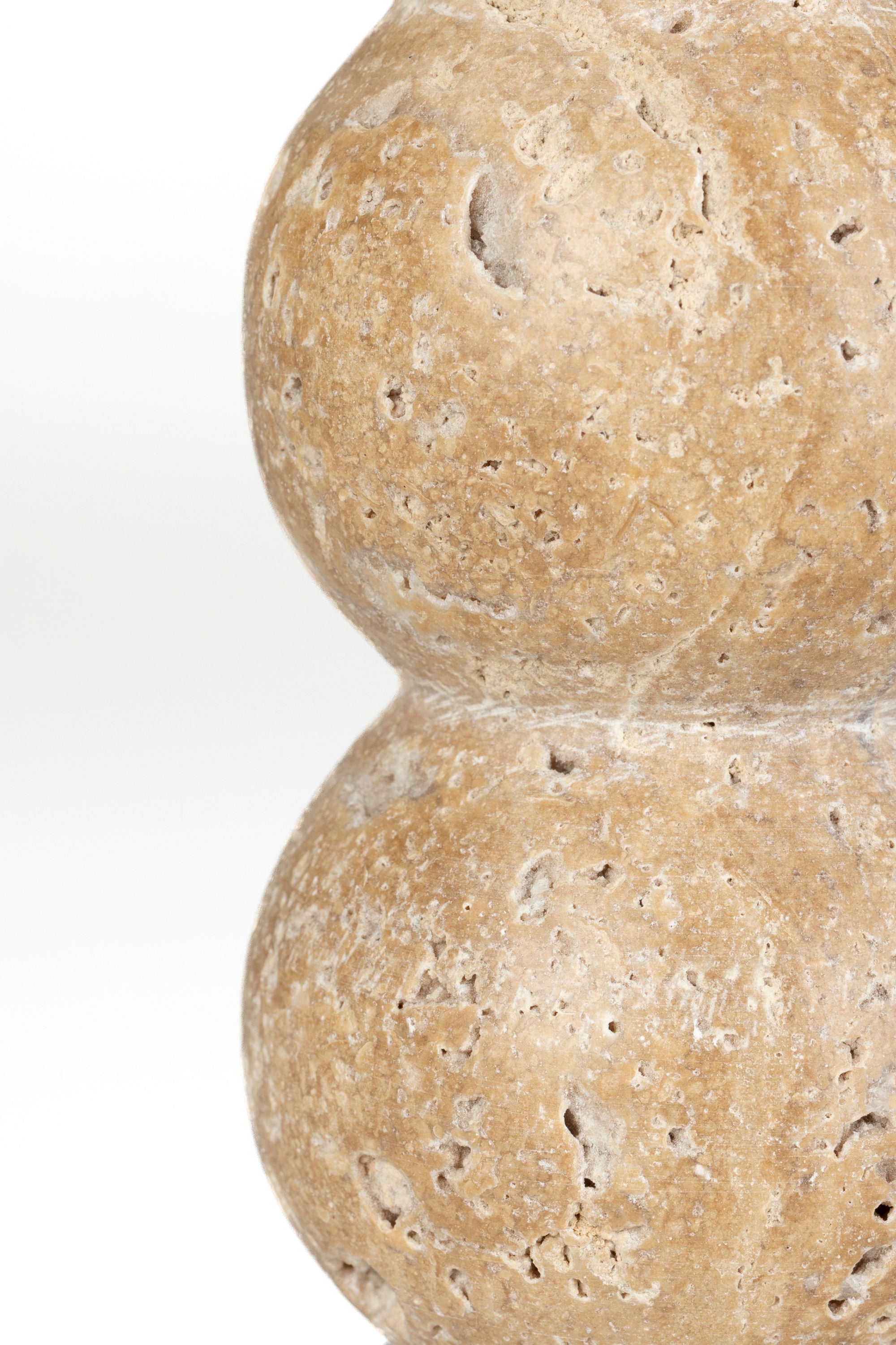 Zuiver Rome Travertine Stacked Balls Candle Holder
